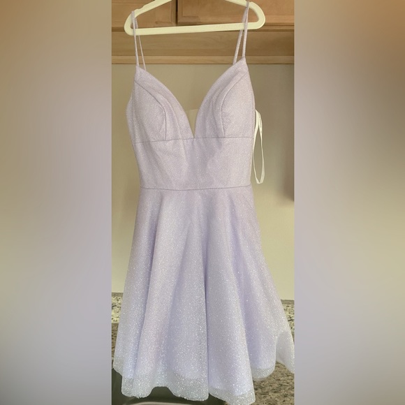 Lavender homecoming dress worn only once. Dry cleaned and in perfect condition. - Picture 1 of 2